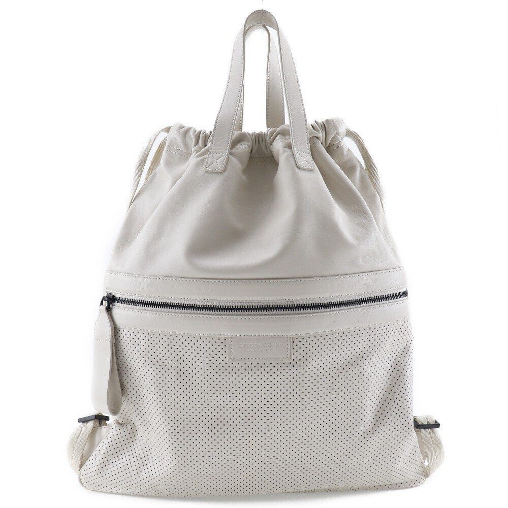 Bottega Veneta Drawstring Perforated Leather Large
